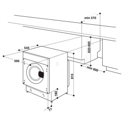 Lavadora 8KG Whirlpool BIWMWG81485EEU 1400 rpm