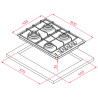 Placa acero Teka HLX540KLN IX NAT