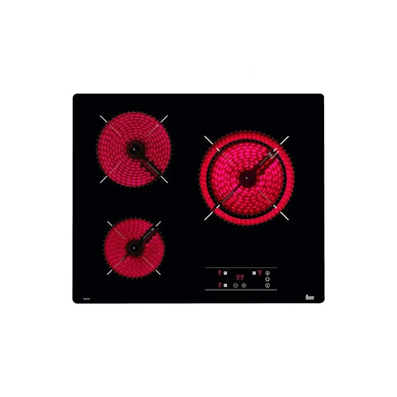 Teka TB 6310 Placa Vitrocerámica 3 Zonas Negra