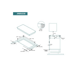 Placa de Inducción Johnson JINDU230   2 Zonas 30 Cm