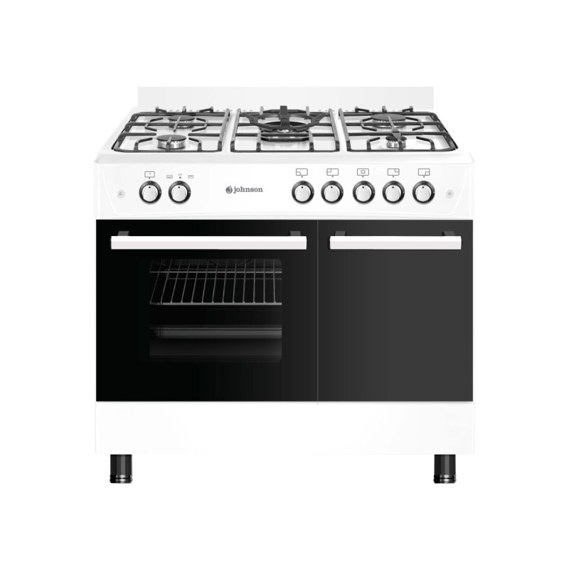 Cocina Johnson COCI90PBB1  de gas butano 90 cm Blanca