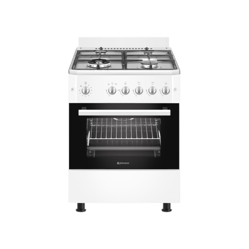 Cocina Johnson COCI60BB1  de gas butano 60 cm Blanca