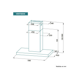 Campana extractora Johnson VENTI604X