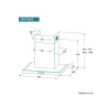 Campana de pared 90 cm Inox Johnson VENTI906X
