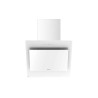 Campana de pared inclinada 60 cm Cristal Blanco Johnson  KON608B