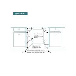 Lavavajillas Johnson JWAS12EINT  integrable 12 servicios E