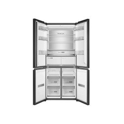 Frigorífico Johnson JR4D1986ENGN  cuatro puertas 190x84 cm E Cristal Negro