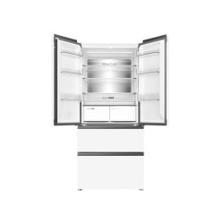 Frigorífico francés Johnson JRFS1986ENGW  190x84 cm 2 puertas 2 cajones E Cristal Blanco