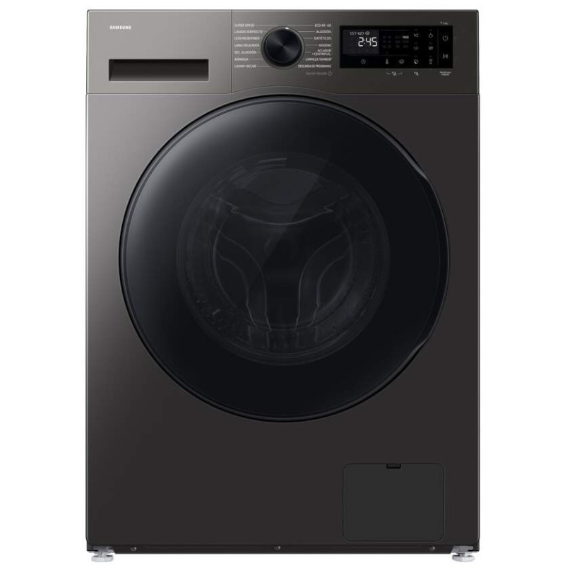 WD90HG5U34BXEC Lavasecadora Samsung WD90HG5U34BXEC - 9/6 kg, 1400 rpm, Clase A-30%, Inox oscuro