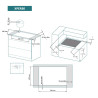 Placa Flexinducción Johnson XPER80 con Campana Extractora Integrada